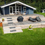 166 m2 ipé terrasse med propper i Nykøbing Sjælland