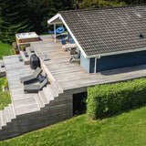 166 m2 ipé terrasse med propper i Nykøbing Sjælland