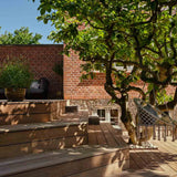 79 m2 Ipé terrasse med bred spansk trappe i Søborg