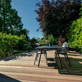 79 m2 Ipé terrasse med bred spansk trappe i Søborg