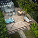 225 m2 med indbygget spa, sauna, plantekasser og indbygget lys i Humlebæk.