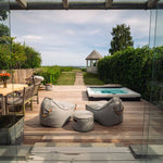 Terrasse med spa i Humlebæk med udsigt over Øresund