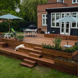 Terrasse i ipétræ bygget i Rungsted