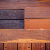 112 m2 terrasse med plantekasser, spanske trapper og lysspots i Vedbæk