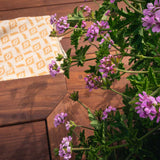 112 m2 terrasse med plantekasser, spanske trapper og lysspots i Vedbæk