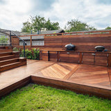 224 m2 ipéterrasse i chevronmønster i Gentofte