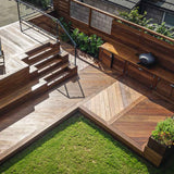 224 m2 ipéterrasse i chevronmønster i Gentofte
