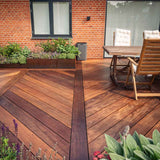 224 m2 ipéterrasse i chevronmønster i Gentofte