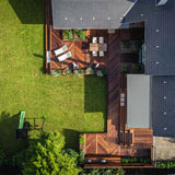 224 m2 ipéterrasse i chevronmønster i Gentofte