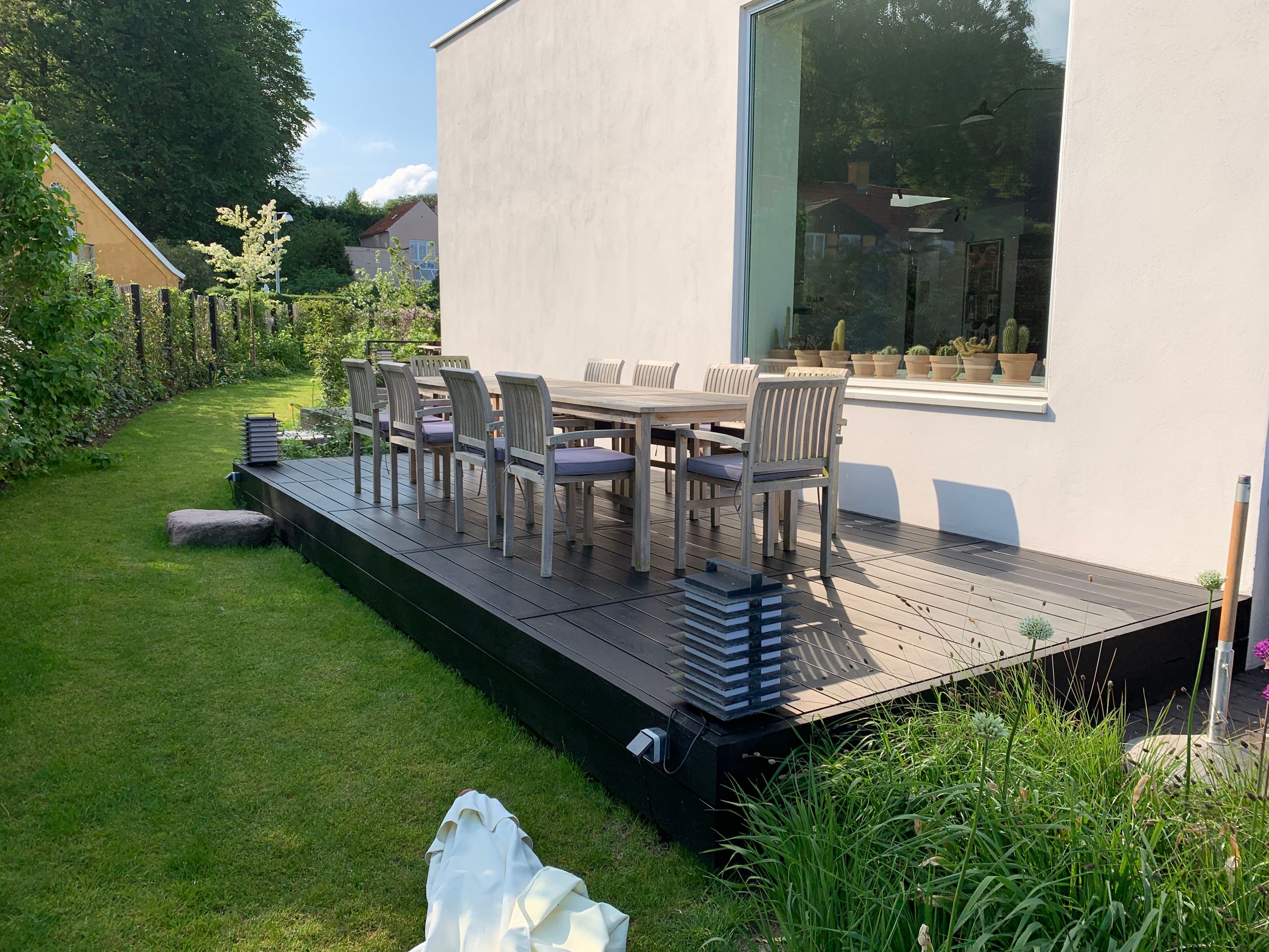 80m2 sort ipé træterrasse i Humlebæk