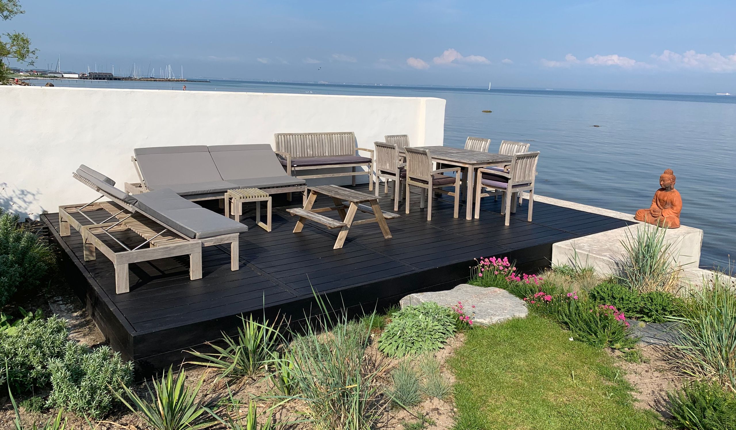 80m2 sort ipé træterrasse i Humlebæk