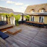 110 m2 smuk terrasse i flere niveauer i Humlebæk