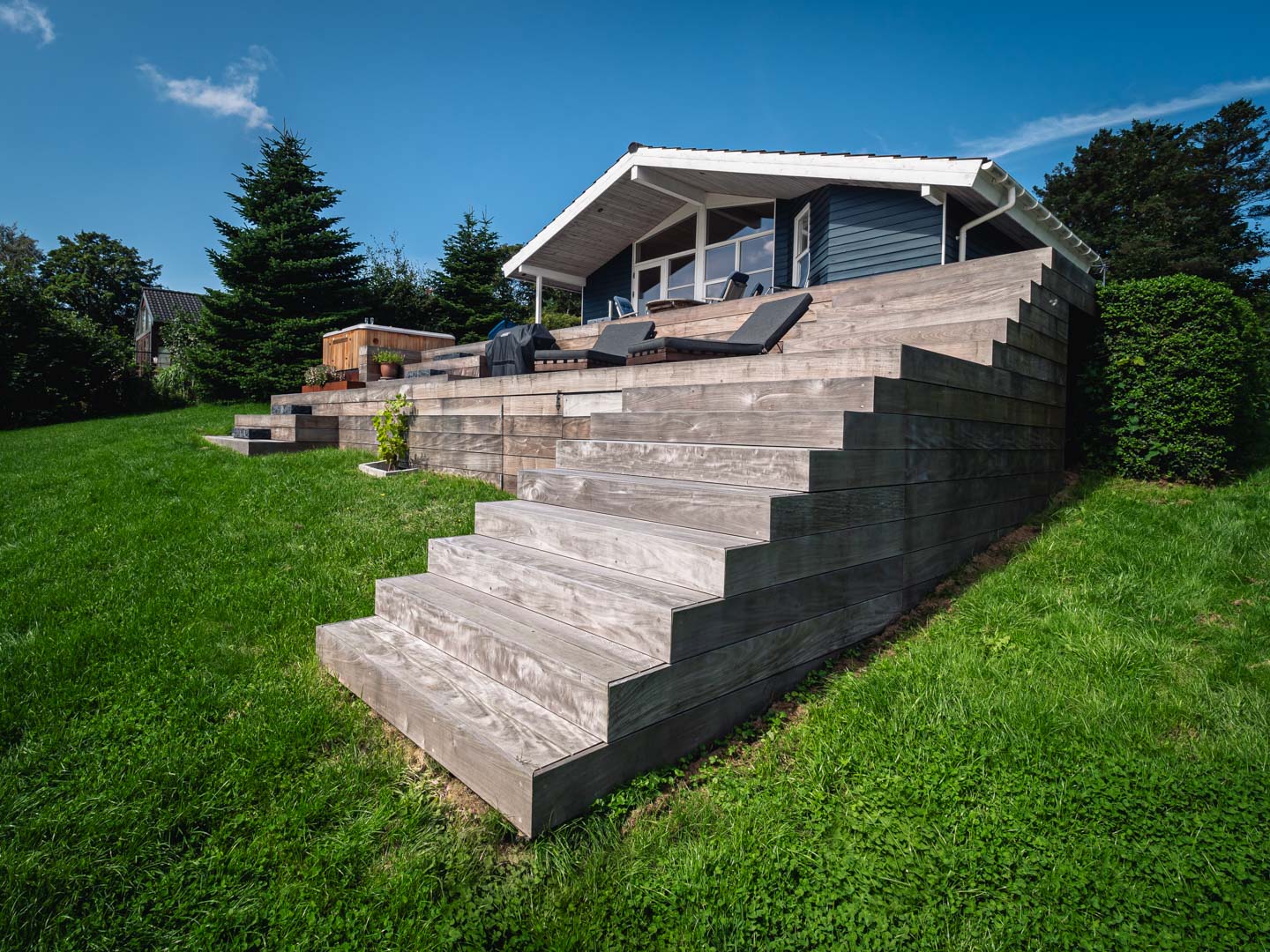 Terrasse – inspiration: 3 flotte terrasser med flere niveauer