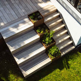 Snedkerproppet Ipéterrasse på 123 m2 rundt om huset i Charlottenlund