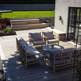 Snedkerproppet Ipéterrasse på 123 m2 rundt om huset i Charlottenlund