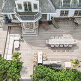 189 m² ipé-terrasse med havudsigt og integreret spa i Gilleleje