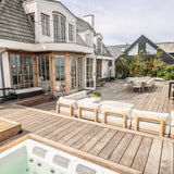 189 m² ipé-terrasse med havudsigt og integreret spa i Gilleleje