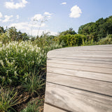 114 m² organisk ipé-terrasse ved svømmesø i Bregnerød