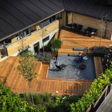 Have og terrasse i flere vinkler og materialer med Designhaver