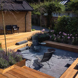 Have og terrasse i flere vinkler og materialer med Designhaver